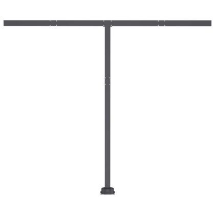 Ръчно прибираща се тента с LED, 300x250 см, антрацит