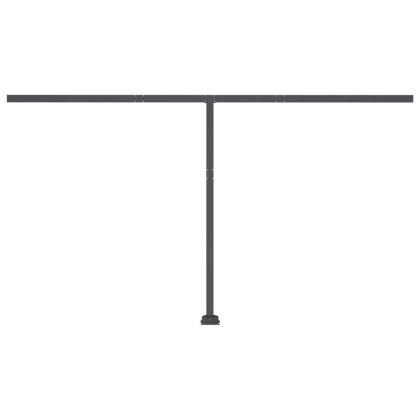 Свободностояща автоматична тента, 400x300 см, синьо/бяло