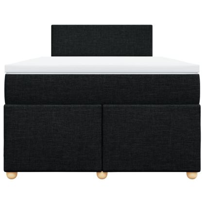 Боксспринг легло с матрак, черно, 120x190 см, плат