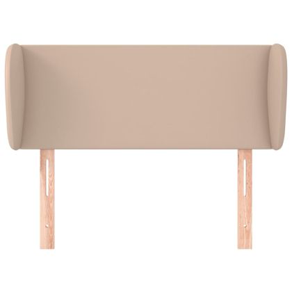 Горна табла с уши, капучино, 93x23x78/88 см, изкуствена кожа