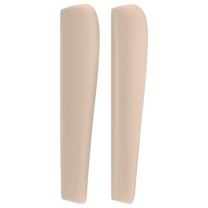 Горна табла с уши, капучино, 93x23x118/128 см, изкуствена кожа