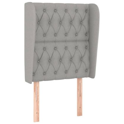 Боксспринг легло с матрак, светлосиво, 80x200 см, плат