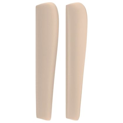 Горна табла с уши, капучино, 103x23x118/128 см, изкуствена кожа