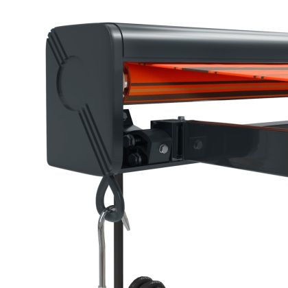 Прибираща се тента оранжево и кафяво 4,5x3 м плат и алуминий