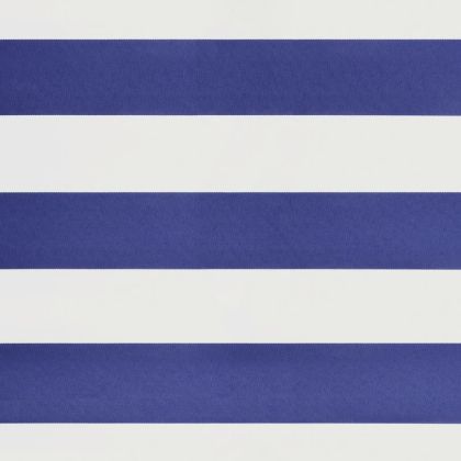 Автоматично прибираща се тента, синьо и бяло, 5x3 м