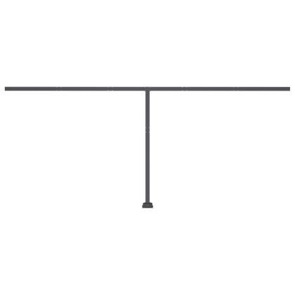 Свободностояща автоматична тента, 500x350 см, синьо/бяло