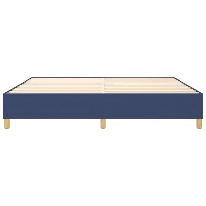 Рамка за легло с пружини, синя, 200x200 см, плат