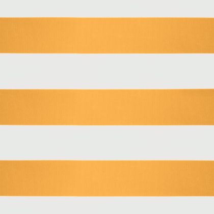 Прибираща се тента жълто и бяло 3x2,5 м плат и алуминий