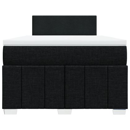 Боксспринг легло с матрак, черно, 120x190 см, плат