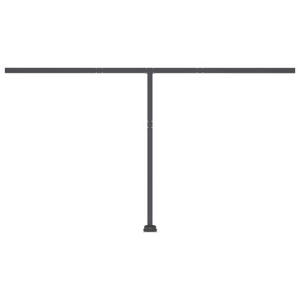 Свободностояща автоматична тента, 400x300 см, жълто/бяло