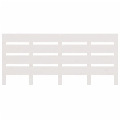 Табла за спалня, бяла, 160x3x80 см, борово дърво масив