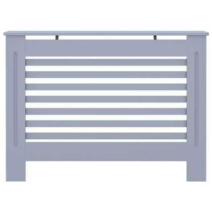 Параван за радиатор, антрацит, 112x19x81,5 см, МДФ