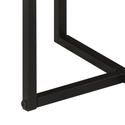 Маса за кафе 55x55x45 см акация масив и желязо