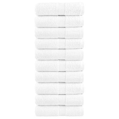 Премиум кърпи за пране SOLUND 10 бр. бели 30x30 см 600 г/м²