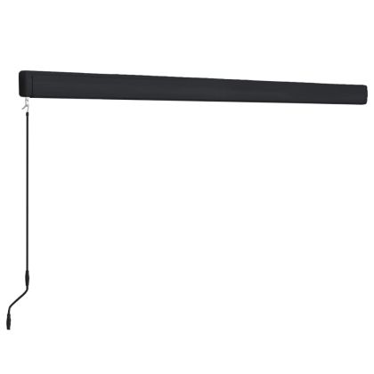 Ръчна касетъчна тента, 450x300 см, синьо и бяло