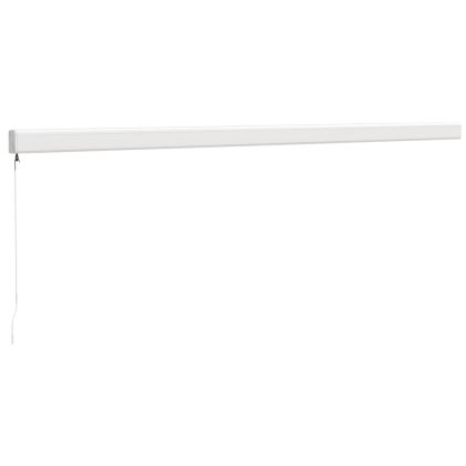 Прибираща се тента жълто и бяло 5x3 м плат и алуминий