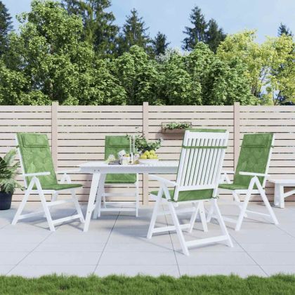 Възглавници за столове с облегалка 4 бр на листа Оксфорд плат