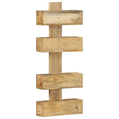 Стенна поставка за списания, 30x11x72 см, масивно мангово дърво
