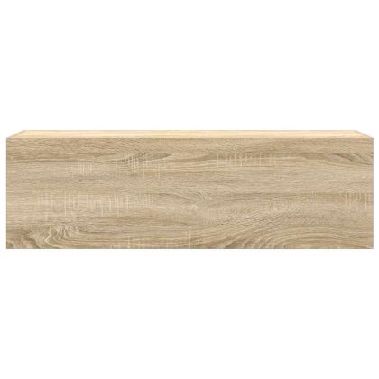 Стенен шкаф за баня, дъб сонома, 100x25x30 см, инженерно дърво