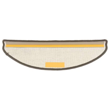 Изтривалки за стълби, 15 бр., 65x21x4 см, сиви, полукръгли, големи