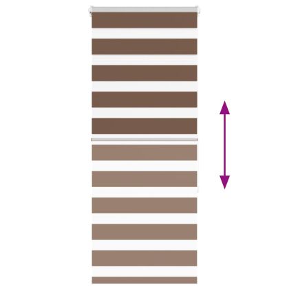 Зеброва щора кафяв 60x150 см ширина на плата 55,9 cm полиестер