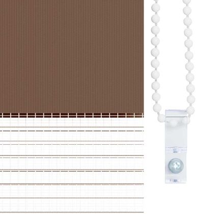 Зеброва щора кафяв 60x150 см ширина на плата 55,9 cm полиестер