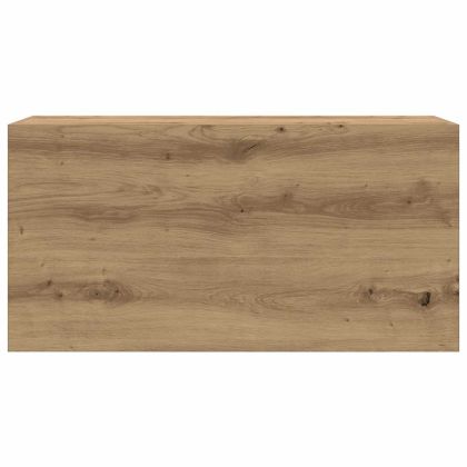 Стенен шкаф за баня, дъб артизан, 80x25x40 см, инженерно дърво