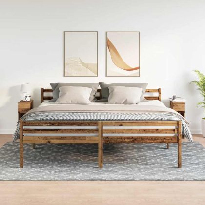 Нощни шкафчета с чекмеджета, 2 бр, старо дърво, 20x36x60 см