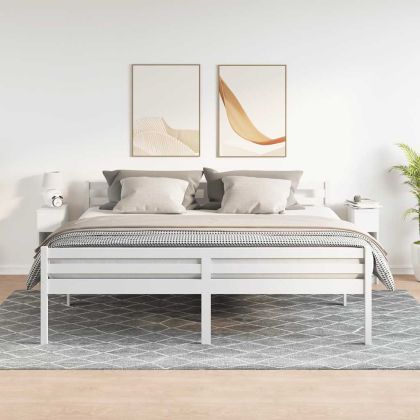 Нощни шкафчета с чекмеджета, 2 бр, бели, 20x36x60 см