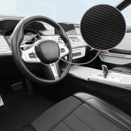 Фолио за кола, 3D черно, 100x150 см