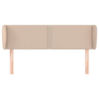 Горна табла с уши, капучино,147x23x78/88 см, изкуствена кожа