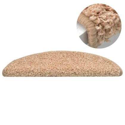 Изтривалки за стълби, 15 бр., 56x17x3 см, златни, полукръгли