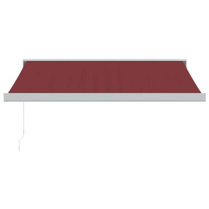 Ръчно прибираща се тента, бордо, 300x250 см