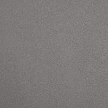 Детски диван с табуретка, сив, 100x50x30 см, изкуствена кожа