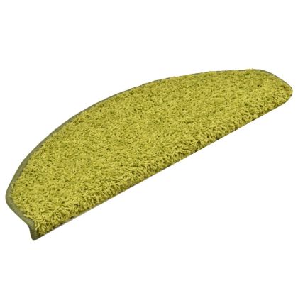 Изтривалки за стълби, 15 бр., 65x21x4 см, зелени, полукръгли, големи