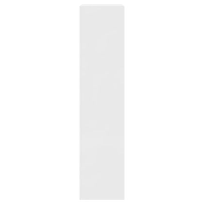 Шкаф за обувки, бял гланц, 63x24x103 см, инженерно дърво