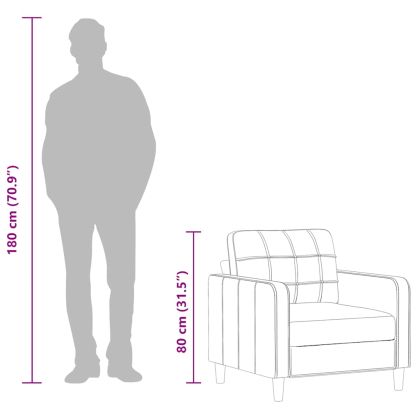 Кресло, черно, 60 см, текстил