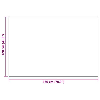 Килим за открито, ARAKIL бяло и черно, 120x180 см, PP