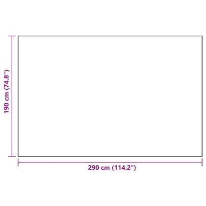 Килим за открито, ARAKIL бяло и черно, 190x290 см, PP