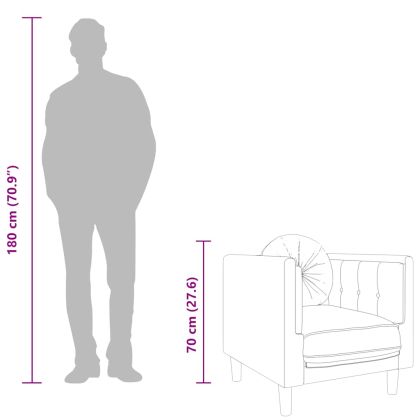 Фотьойл с възглавница, розов, кадифе