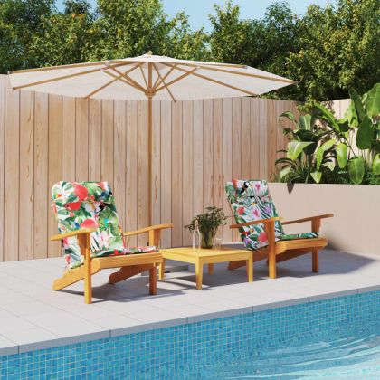 Възглавници за столове Адирондак, 2 бр, шарени, Оксфорд плат