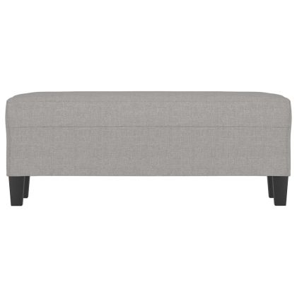 Пейка, светлосива, 100x35x41 см, плат