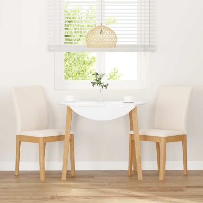 Трапезни столове с възглавници 2 бр масивна дървесина гума