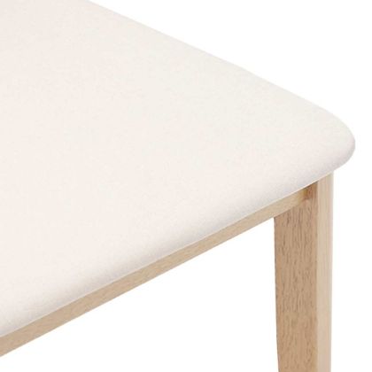 Трапезни столове с възглавници 2 бр масивна дървесина гума