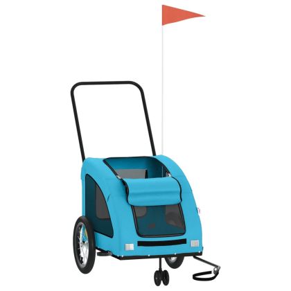 Ремарке за колело за любимци син Оксфорд плат и желязо