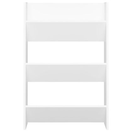 Стенни шкафове за обувки, 2 бр, бели, 60x18x90 см, ПДЧ