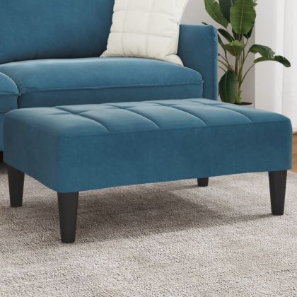 Табуретка, синя, 77x55x31 см, кадифе