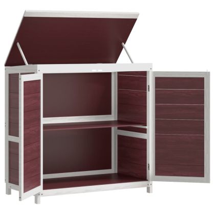 Градинска барака за инструменти 2 части мока бор масив