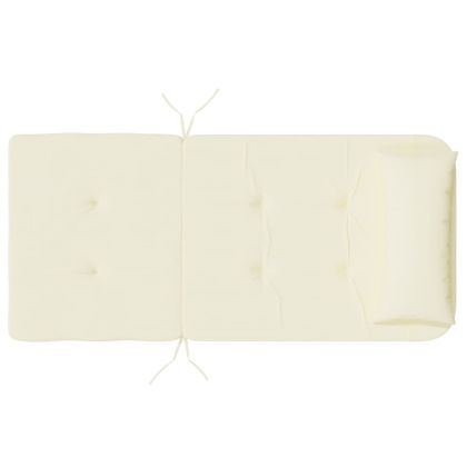 Възглавници за столове Адирондак, 2 бр, кремави, Оксфорд плат