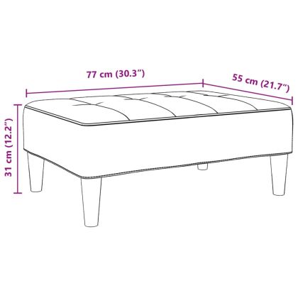 Табуретка, светлосива, 77x55x31 см, Плат